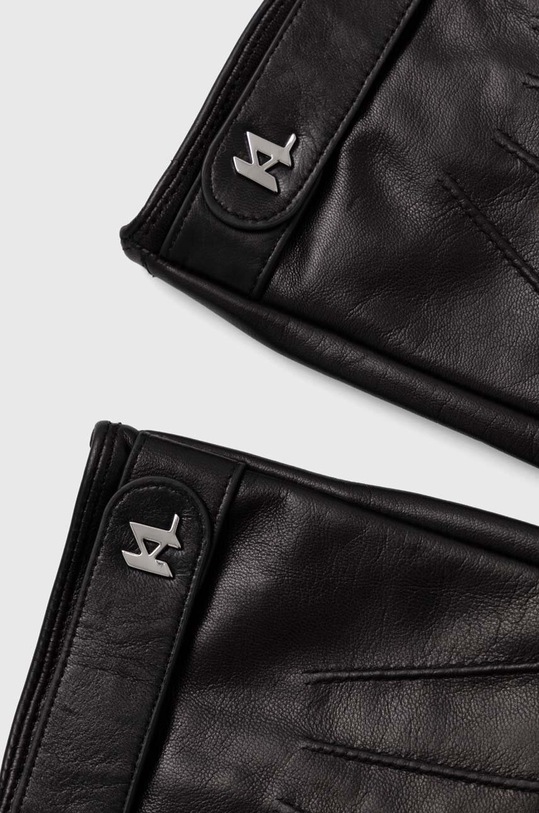 Karl Lagerfeld manusi de piele 245M3601 negru AW24