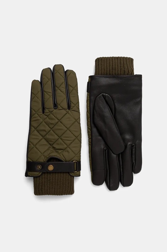 Rukavice Barbour přírodní kůže zelená MGL0135