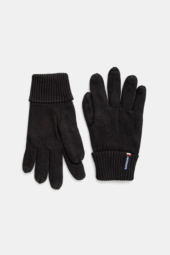 Superdry manusi de bumbac Planet friendly negru M9310076A.02A