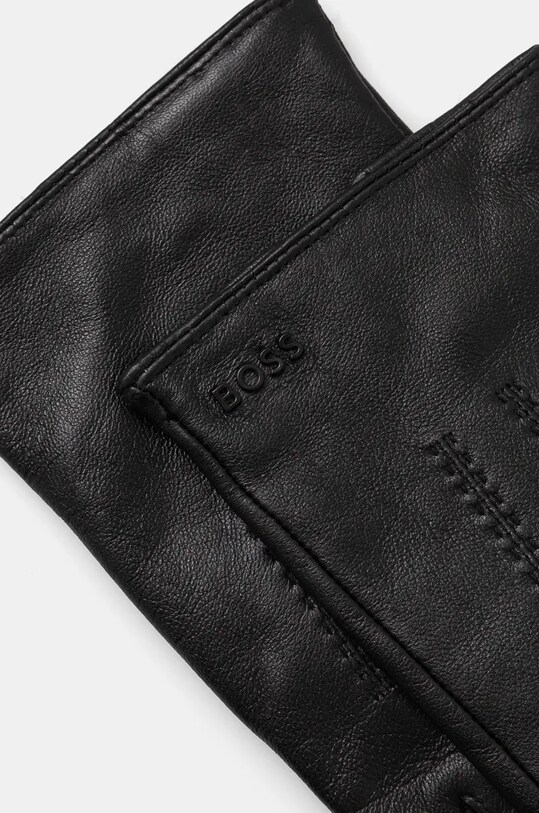 Кожени ръкавици BOSS 50526681 черен AW24