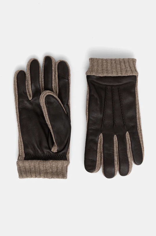 Перчатки BOSS с добавлением шерсти коричневый 50526828