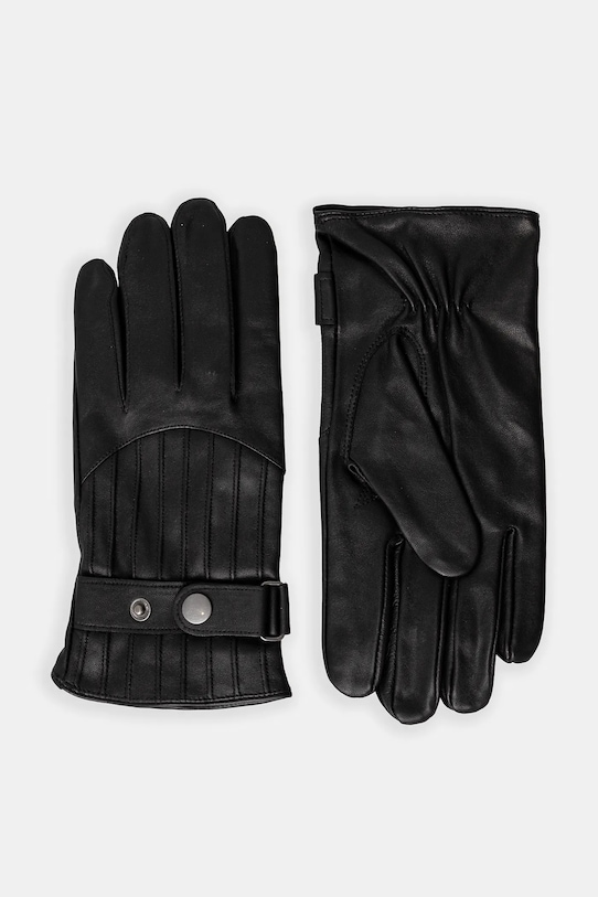 Кожаные перчатки Sisley кожа чёрный 6G4BSG003