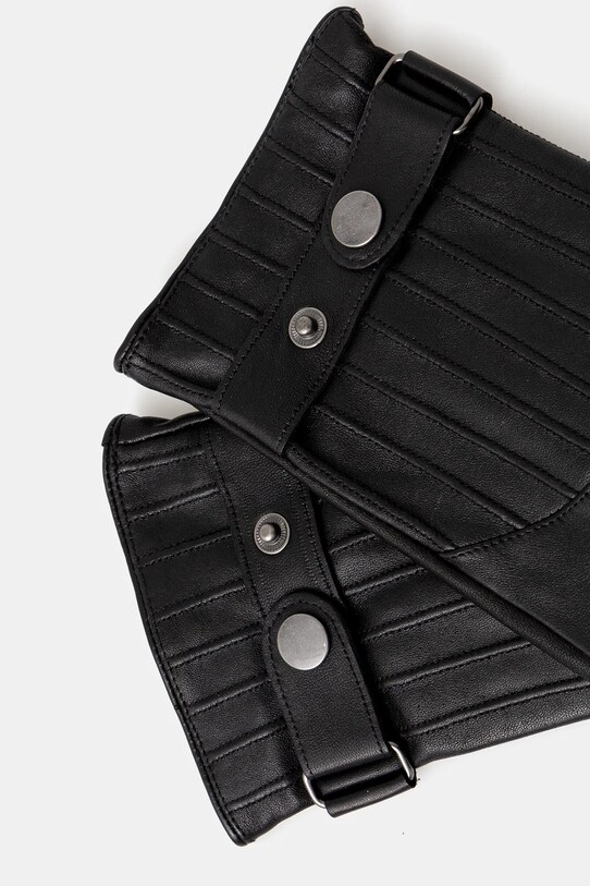 Кожаные перчатки Sisley 6G4BSG003 чёрный AW24