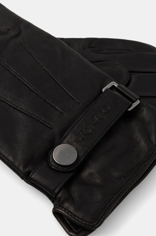 Kožené rukavice Calvin Klein K50K512384 čierna AW24