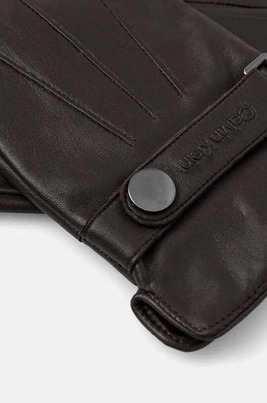 Kožené rukavice Calvin Klein K50K512384 čierna AW24