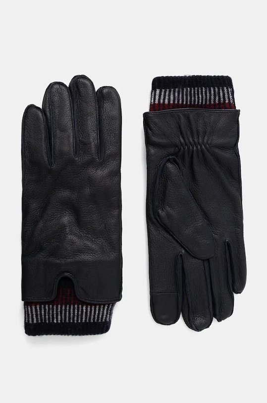 Tommy Hilfiger manusi de piele piele bleumarin AM0AM12830