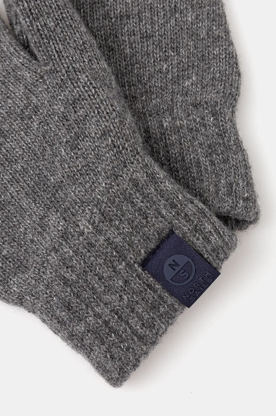 Rukavice z vlněné směsi North Sails 623291 šedá AW24