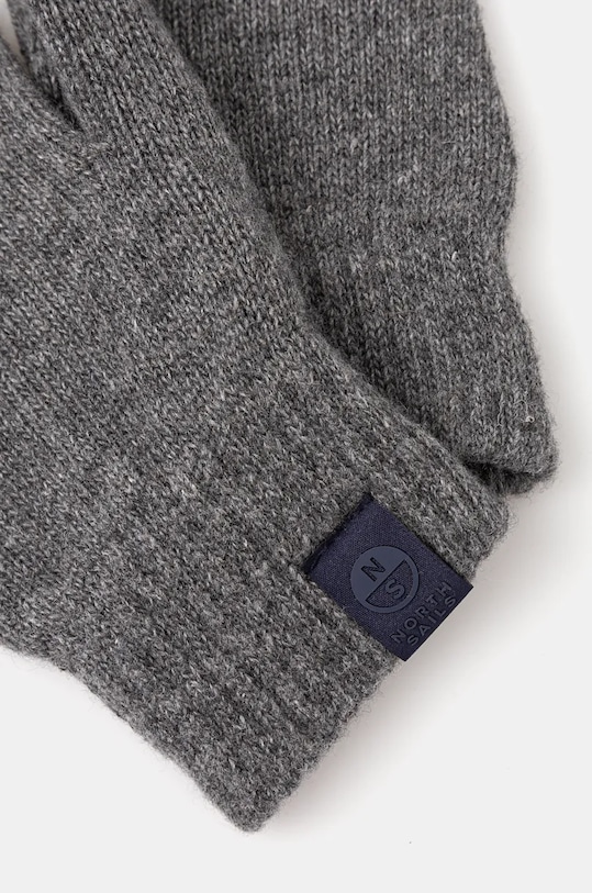 Rukavice z vlněné směsi North Sails 623291 šedá AW24