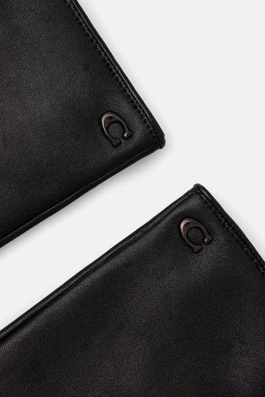 Kožené rukavice Coach 29CV856 čierna AW24