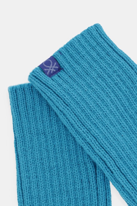 Rukavice bez prstů se směsí vlny United Colors of Benetton 6LOWDG00C modrá AW24