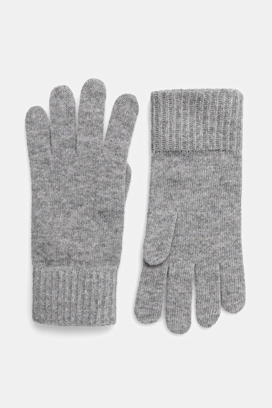 United Colors of Benetton rękawiczki wełniane wełna szary 1202U0725