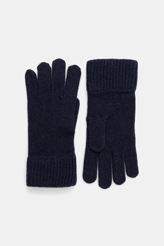 United Colors of Benetton rękawiczki wełniane wełna granatowy 1202U0725