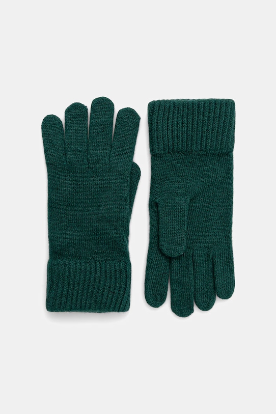 Вовняні рукавички United Colors of Benetton зелений 1202U0725