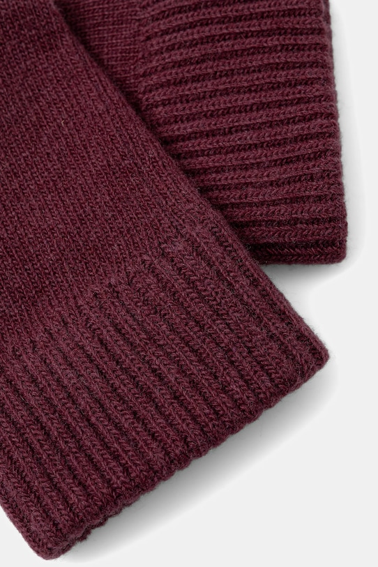 United Colors of Benetton rękawiczki wełniane 1202U0725 bordowy AW25