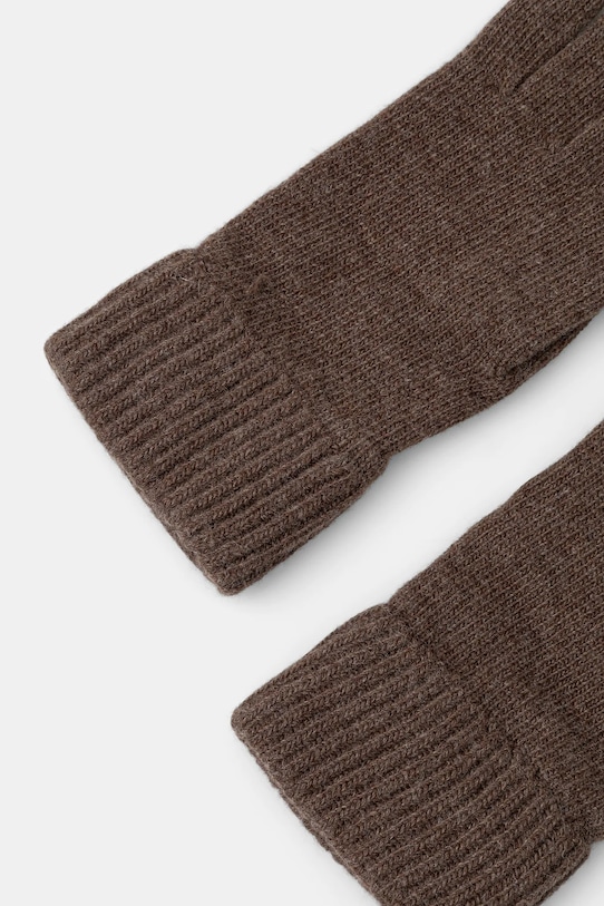 Вовняні рукавички United Colors of Benetton 1202U0725 коричневий AW25