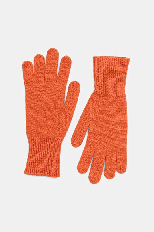 Vlněné rukavice United Colors of Benetton vlna oranžová 1202DG00E