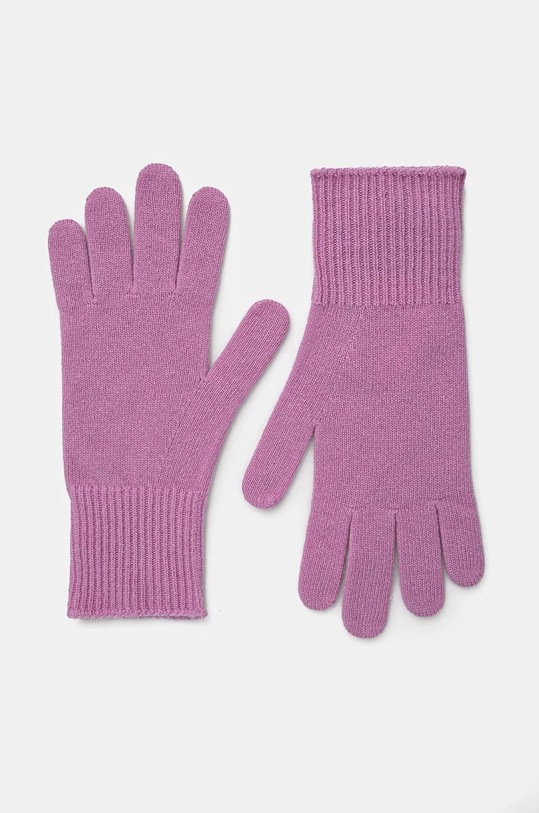 Vlněné rukavice United Colors of Benetton vlna růžová 1202DG00E