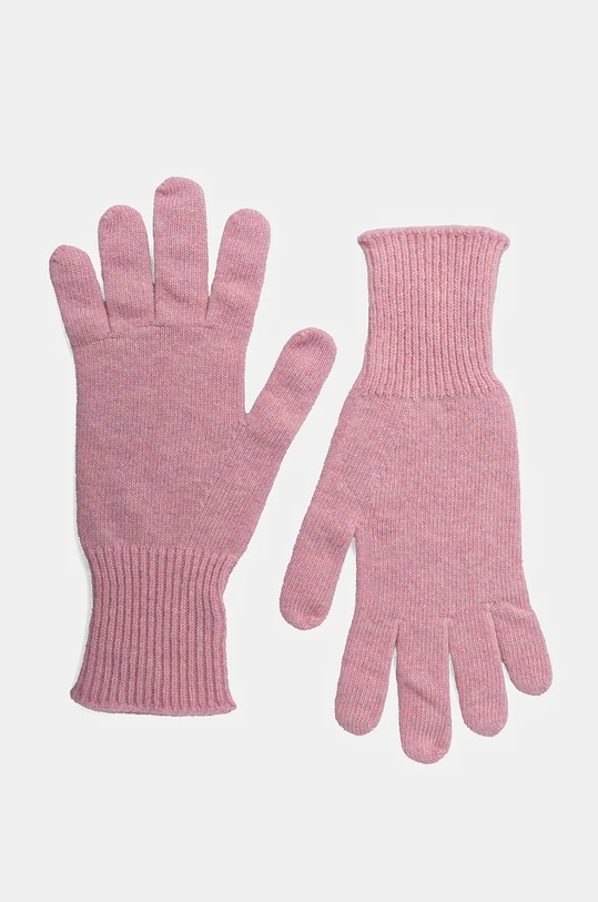 Vlněné rukavice United Colors of Benetton vlna růžová 1202DG00E