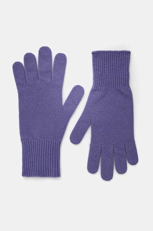 Vlněné rukavice United Colors of Benetton vlna fialová 1202DG00E