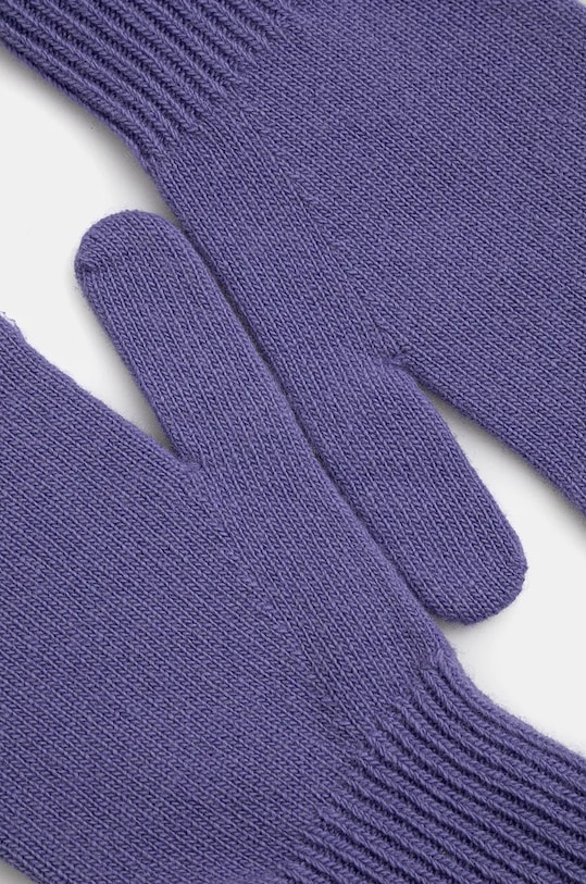Vlněné rukavice United Colors of Benetton 1202DG00E fialová NC25