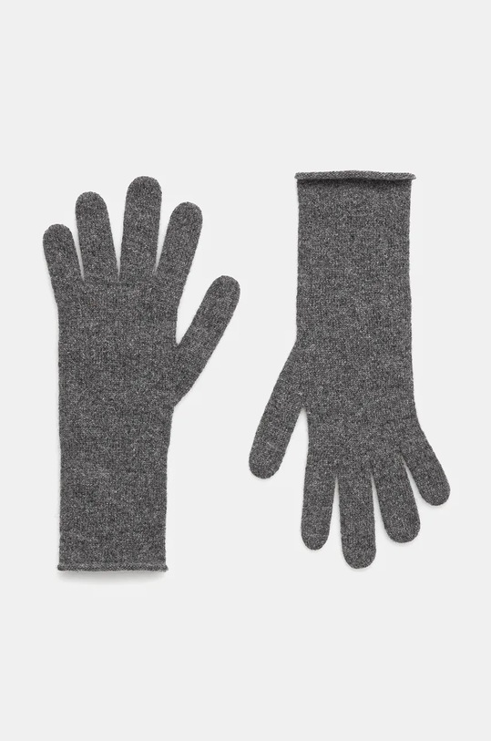 United Colors of Benetton rękawiczki kaszmirowe wełna szary 1033DG00D