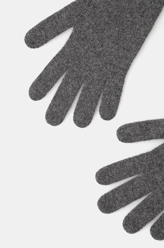 United Colors of Benetton rękawiczki kaszmirowe 1033DG00D szary AW24
