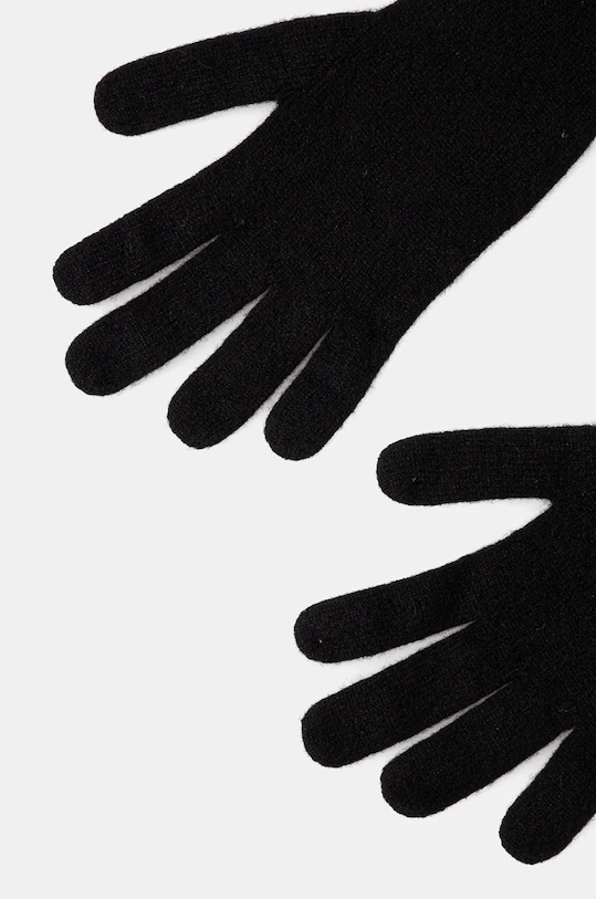 United Colors of Benetton rękawiczki kaszmirowe 1033DG00D czarny AW24