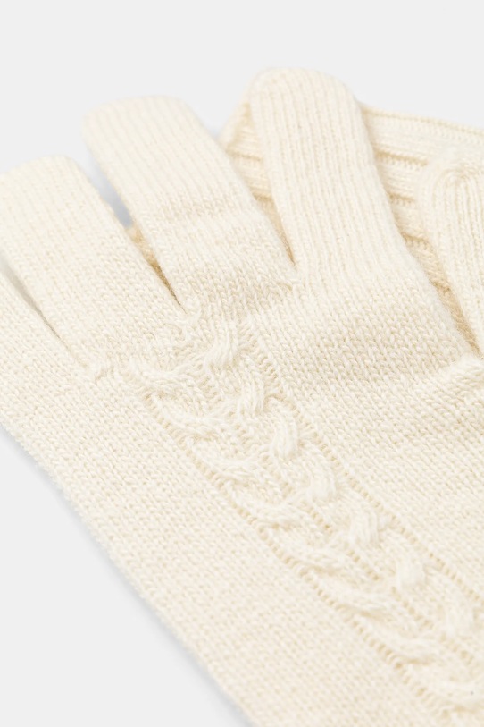 United Colors of Benetton rękawiczki z dodatkiem wełny 1244DG00F beżowy AW25