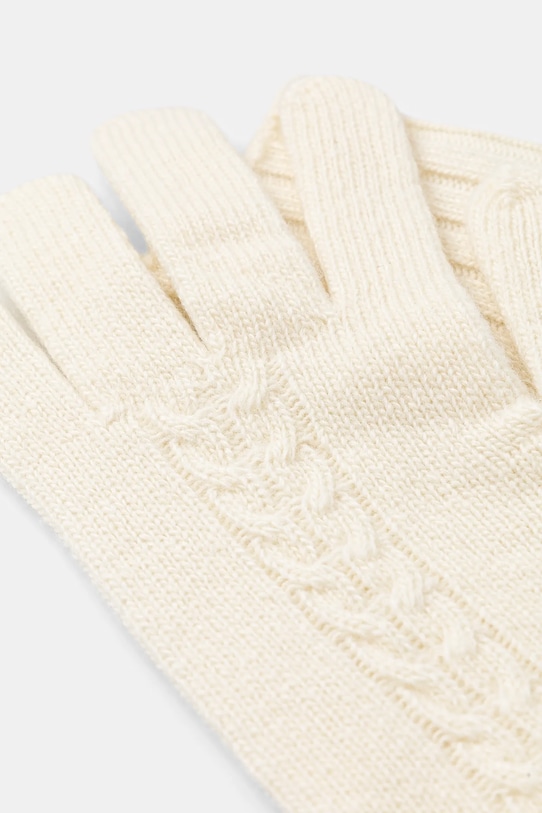 United Colors of Benetton rękawiczki z dodatkiem wełny 1244DG00F beżowy AW25