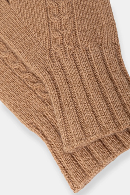 Γάντια με προσθήκη μαλλιού United Colors of Benetton 1244DG00F μπεζ AW25