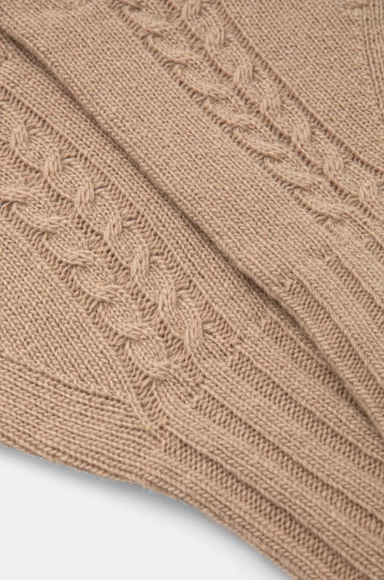 Rukavice s přídavkem vlny United Colors of Benetton 1244DG00F béžová AW25