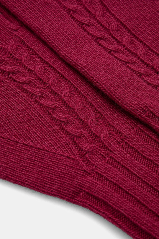 Rukavice s přídavkem vlny United Colors of Benetton 1244DG00F burgundské AW25