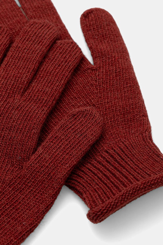 Sisley rękawiczki z domieszką wełny 122HMG001 czerwony AW25