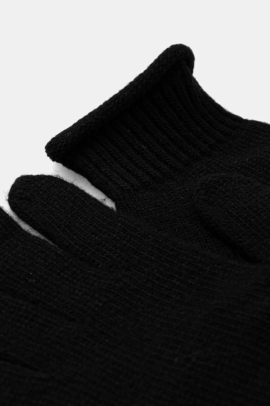 Sisley rękawiczki z domieszką wełny 122HMG001 czarny AW25