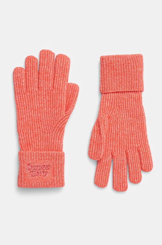 Рукавички з домішкою вовни Superdry з додаванням вовни помаранчевий Y9310077A.OU3
