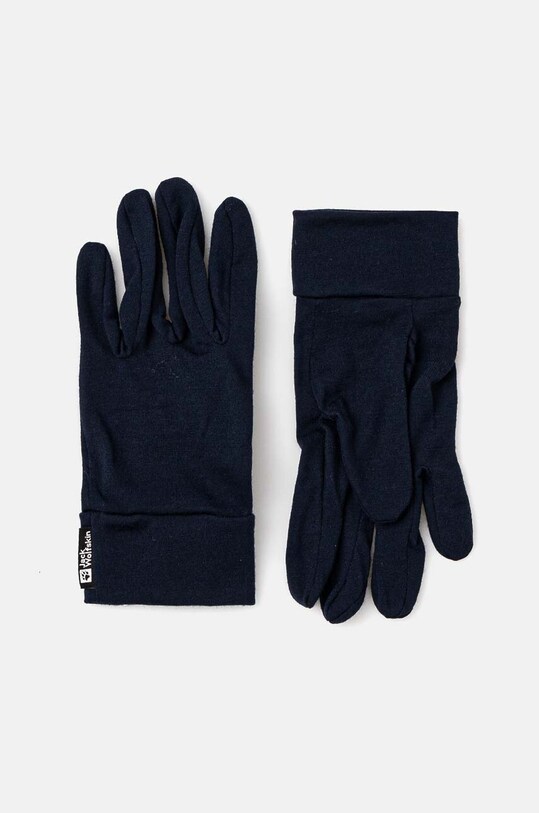Jack Wolfskin rękawiczki wełna granatowy 1911621