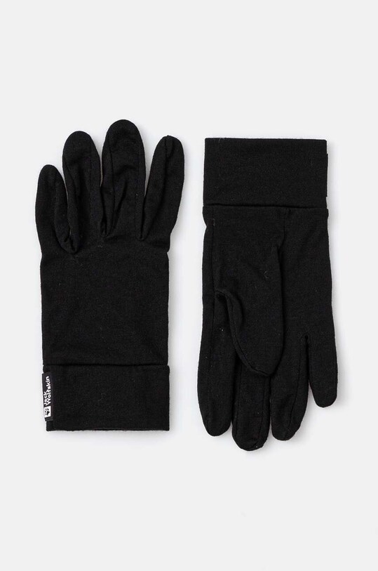 Jack Wolfskin manusi lana negru 1911621