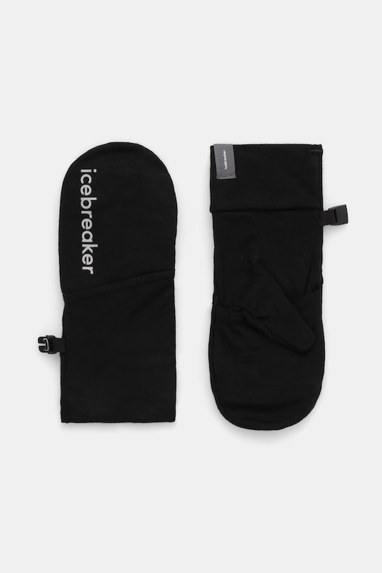 Icebreaker manusi Merino Sierra Convertible lana negru IB0A573F0011