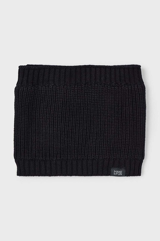 Detský bavlnený šál komín Mayoral bavlna čierna 10819.5C.Szaliki.9BYH