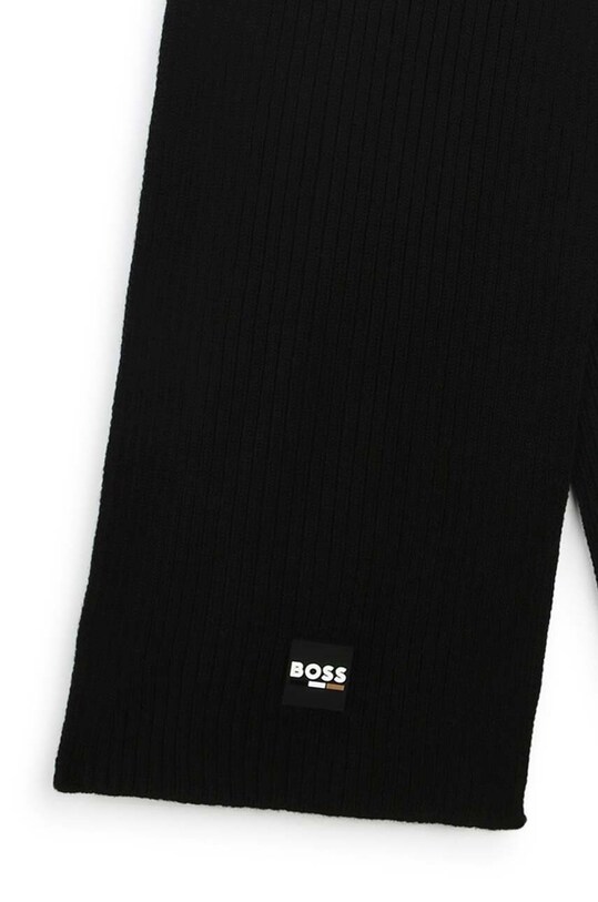 Хлопчик Дитячий шарф з домішкою вовни BOSS J51578.54.56 чорний