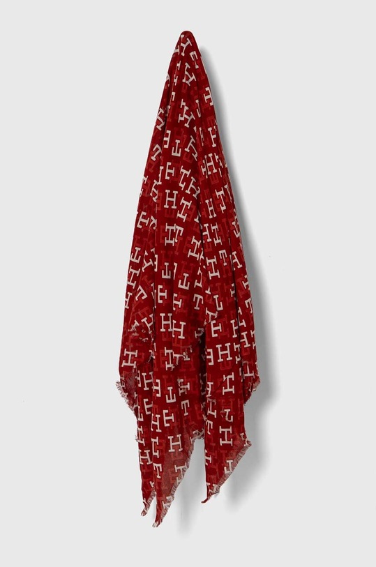 Šátek Tommy Hilfiger látka burgundské AW0AW16376