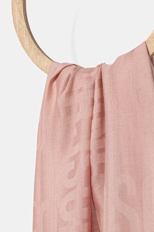 Moschino eșarfă de lână M2943.3232 roz AW25