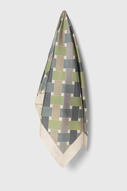 Kurt Geiger London apaszka jedwabna LG SQUARE SCARF tkanina multicolor 2098528469