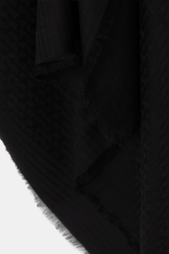 Аксесуари BOSS хустка жіноча з додаванням вовни Ledonia 50517733 чорний