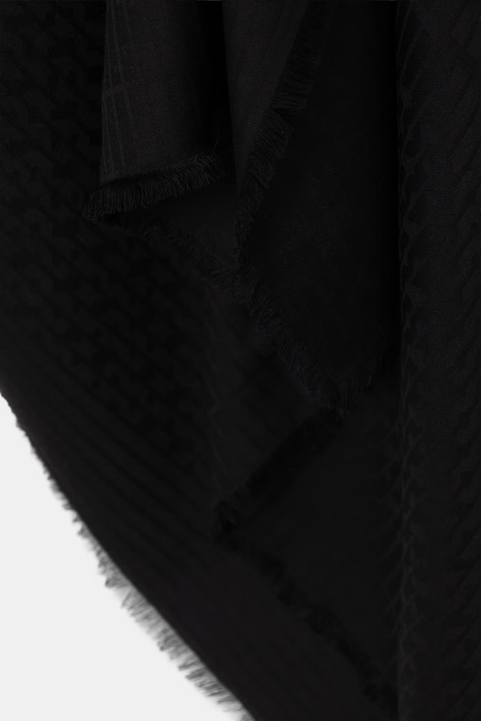 Аксесуари BOSS хустка жіноча з додаванням вовни Ledonia 50517733 чорний