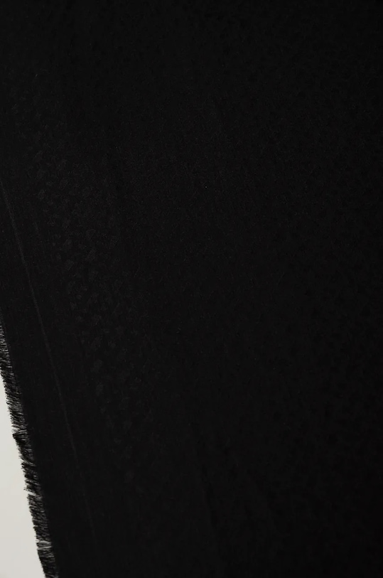 Šála s příměsí vlny BOSS 50517733 černá AW25