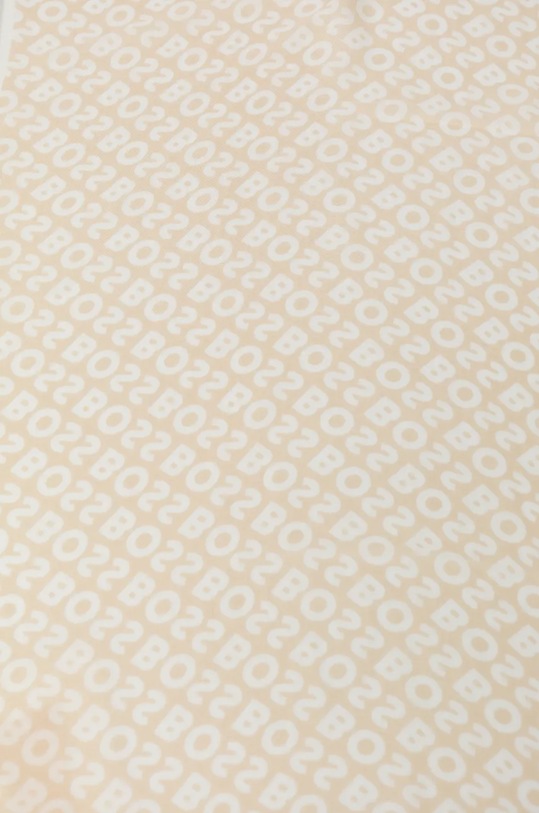 Копринен тънък шал BOSS 50521800 бежов AW25