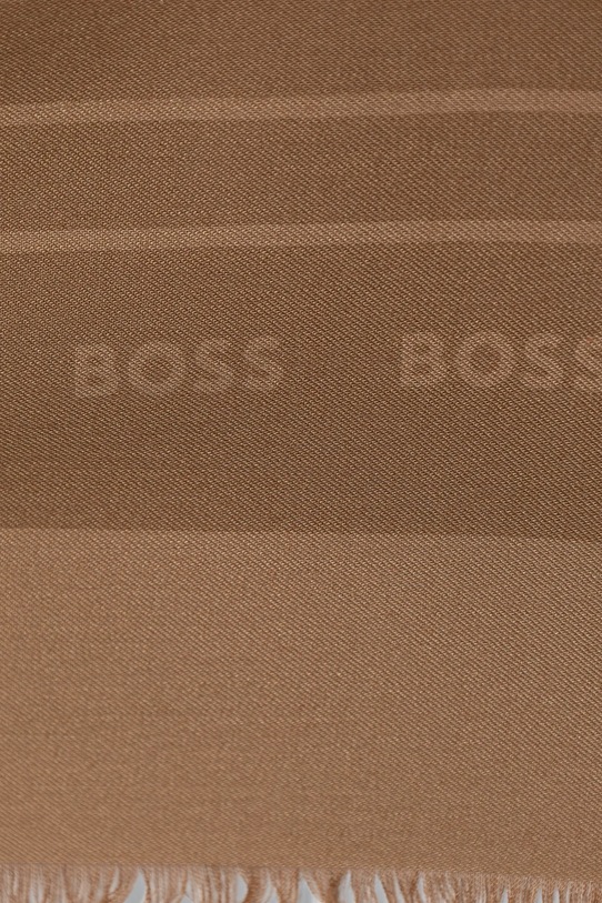 Hedvábný šátek BOSS Laik 50521800 béžová AW25