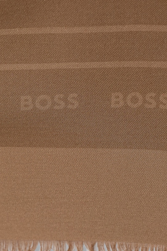 Hedvábný šátek BOSS Laik 50521800 béžová AW25