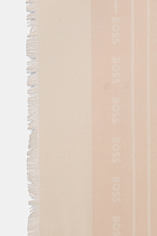 BOSS chusta z domieszką jedwabiu Laik 50521800 pomarańczowy AW25